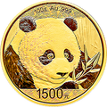 2018版熊貓金銀紀念幣100克圓形金質紀念幣