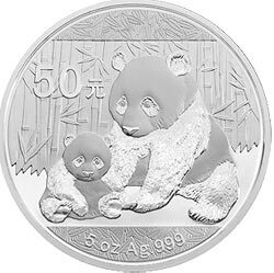 2012版熊貓金銀紀念幣5盎司圓形銀質紀念幣