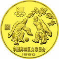 1980中國奧林匹克委員會金銀銅紀念幣24克圓形銅質紀念幣A