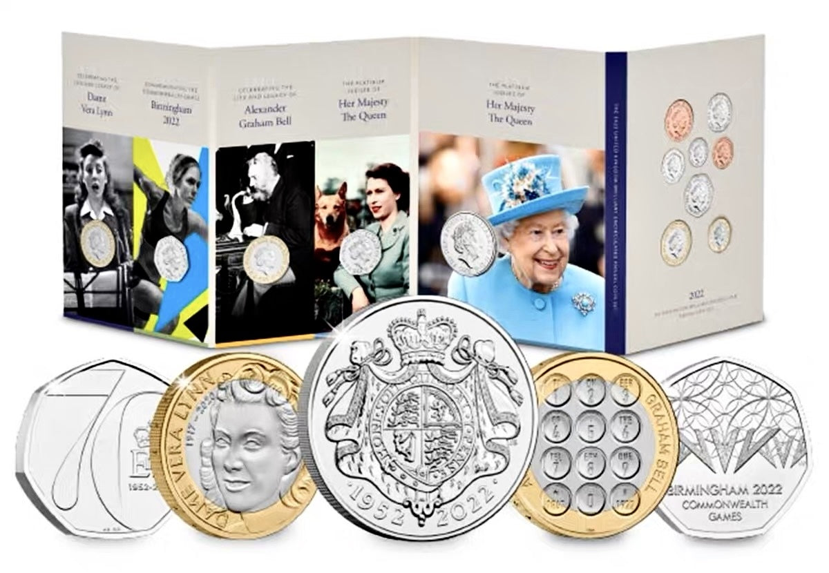 英國女王2022年合金13枚紀念幣套裝（最后一套） - 圖片 2