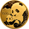 2019版熊貓金銀紀念幣100克圓形金質紀念幣