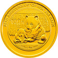 2012華夏銀行成立20周年熊貓加字金銀紀念幣1-4盎司圓形金質紀念幣