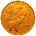 2004版熊貓貴金屬紀念幣1-2盎司圓形金質紀念幣