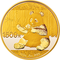 2017版熊貓金銀紀念幣100克圓形金質紀念幣