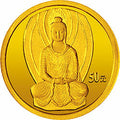 2001中國石窟藝術（敦煌）金銀紀念幣1-10盎司金質紀念幣
