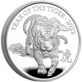 2022 英國農曆生肖系列 - 虎年 .999 精鑄1盎司銀幣