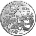 1994版熊貓金銀鉑及雙金屬紀念幣5盎司圓形銀質紀念幣