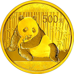 2015版熊貓金銀紀念幣31.104克（1盎司）圓形金質紀念幣