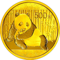 2015版熊貓金銀紀念幣31.104克（1盎司）圓形金質紀念幣