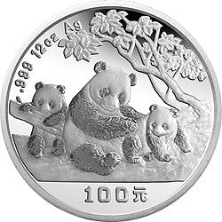 1997版熊貓12盎司銀質紀念幣