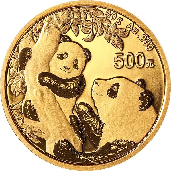 2021版熊貓30克普製投資金幣