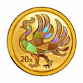 2023中華傳統瑞獸2克金幣（鳳凰）