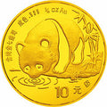 1987版熊貓金鉑紀念幣1-10盎司圓形金質紀念幣