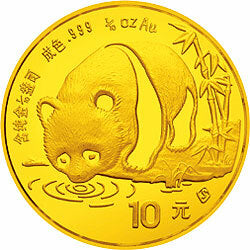 1987版熊貓金鉑紀念幣1-10盎司圓形金質紀念幣