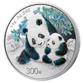 2024版熊貓貴金屬紀念幣1公斤圓形銀質紀念幣