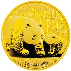 2011版熊貓金銀紀念幣1盎司圓形金質紀念幣