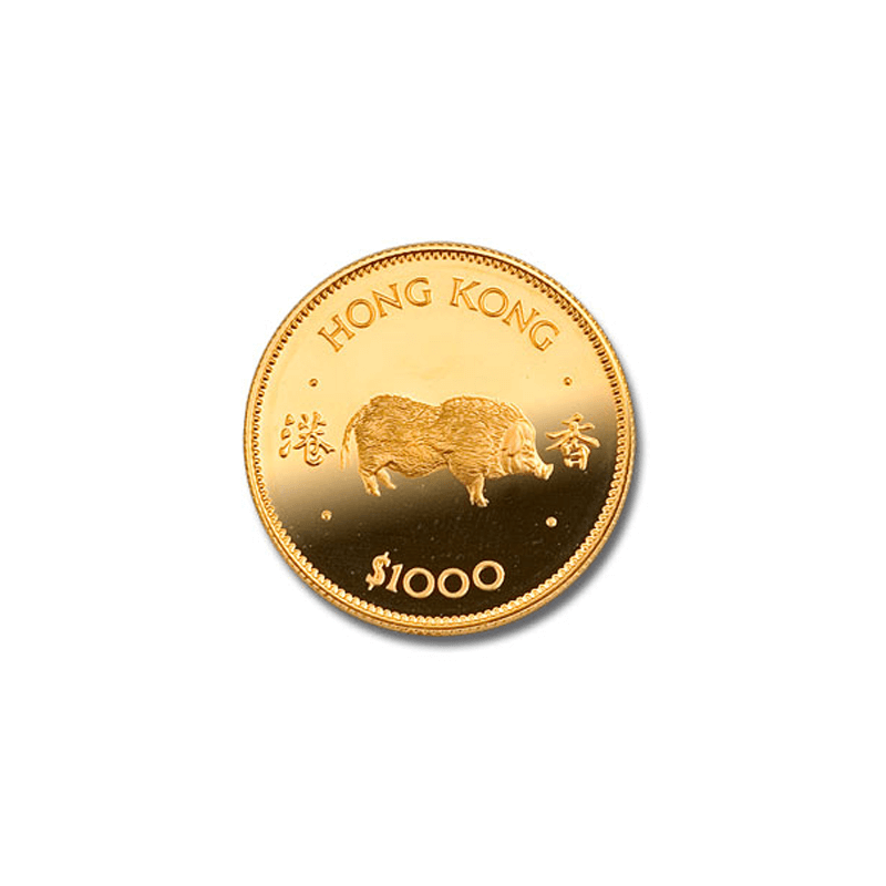 1983年香港12生肖豬年紀念金幣