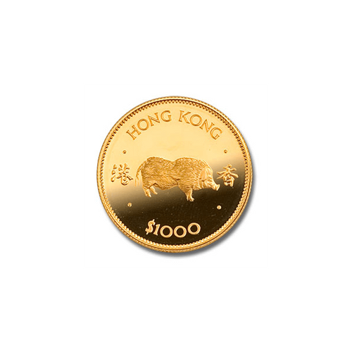 1983年香港12生肖豬年紀念金幣