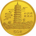 1990臺灣風光金銀紀念幣（第1組）1-2盎司圓形金質紀念幣B