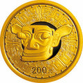 2002四川三星堆金銀紀念幣1-2盎司金質紀念幣