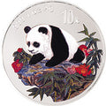 1999版熊貓1盎司彩色銀質紀念幣