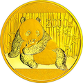 2015版熊貓金銀紀念幣155.52克（5盎司）圓形金質紀念幣