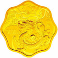 2012中國壬辰（龍）年金銀紀念幣1公斤梅花形金質紀念幣