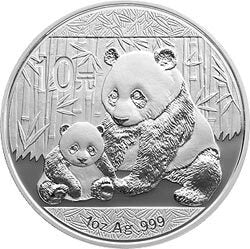 2012版熊貓金銀紀念幣1盎司圓形銀質紀念幣