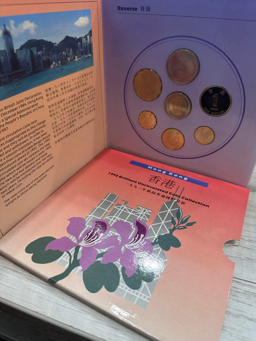 香港1993年新鑄普通錢幣套裝