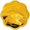 2009中國己醜（牛）年1-2盎司梅花形紀念金幣