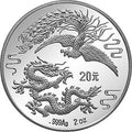 1990版龍鳳2盎司銀質紀念幣