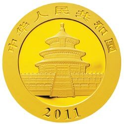2011版熊貓金銀紀念幣1盎司圓形金質紀念幣 - 圖片 2
