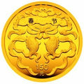 2003中國民俗——春節金銀紀念幣1-3盎司圓形金質紀念幣