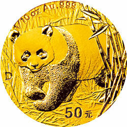 2001版熊貓金銀紀念幣1-10盎司金質紀念幣