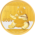 2017版熊貓金銀紀念幣50克圓形金質紀念幣