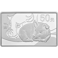 2019中國己亥（豬）年金銀紀念幣150克長方形銀質紀念幣
