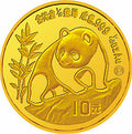 1990版熊貓金銀鉑紀念幣1-10盎司圓形金質紀念幣(P)