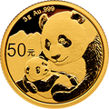 2019版熊貓金銀紀念幣3克圓形金質紀念幣