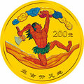2001中國民間神話故事彩色金銀紀念幣（第1組）1-2盎司彩色金質紀念幣