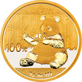 2017版熊貓金銀紀念幣8克圓形金質紀念幣