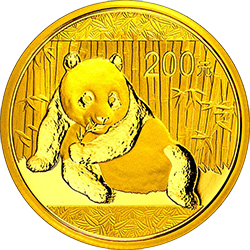 2015版熊貓金銀紀念幣15.552克（1-2盎司）圓形金質紀念幣
