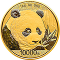 2018版熊貓金銀紀念幣1公斤圓形金質紀念幣