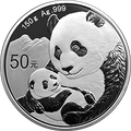 2019版熊貓金銀紀念幣150克圓形銀質紀念幣
