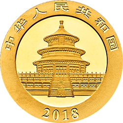 2018版熊貓金銀紀念幣3克圓形金質紀念幣 - 圖片 2