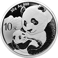 2019版熊貓金銀紀念幣30克圓形銀質紀念幣