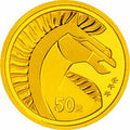 2002中國壬午（馬）年金銀紀念幣1-10盎司圓形金質紀念幣