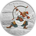 2011中國古典文學名著——《水滸傳》彩色金銀紀念幣（第3組）1盎司彩色圓形銀質紀念幣A