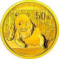 2015版熊貓金銀紀念幣3.110克（1-10盎司）圓形金質紀念幣