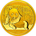 2015版熊貓金銀紀念幣7.776克（1-4盎司）圓形金質紀念幣