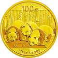 2013版熊貓金銀紀念幣1-4盎司圓形金質紀念幣
